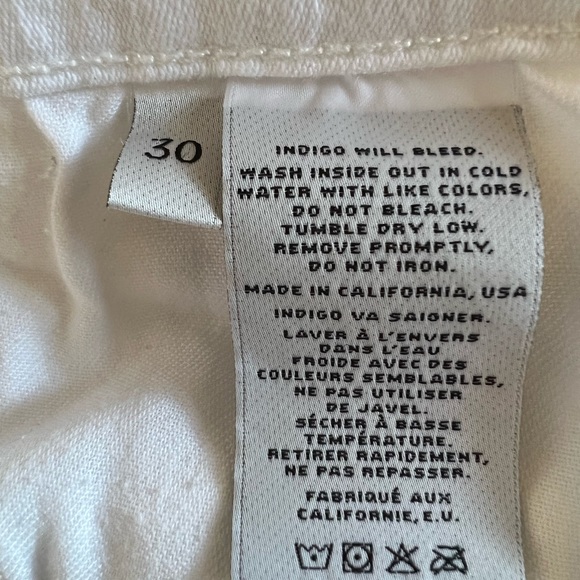 J Brand distressed white skinny jeans - Picture 6 of 12